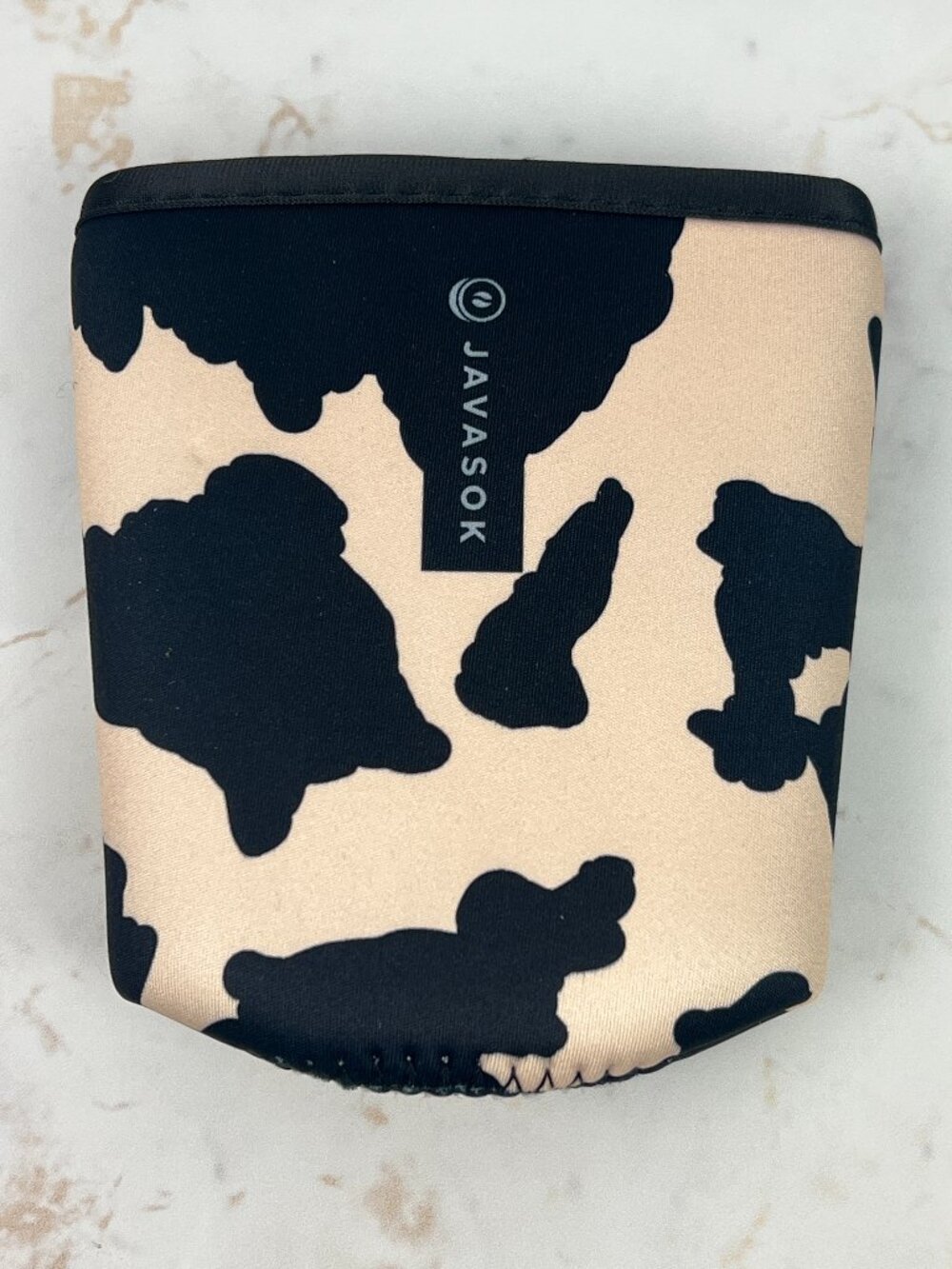 NWOT Javasok Cow Print Cold Cup Sleeve Fits 22-28oz Iced Beverage Cups Insulated - Picture 2 of 6
